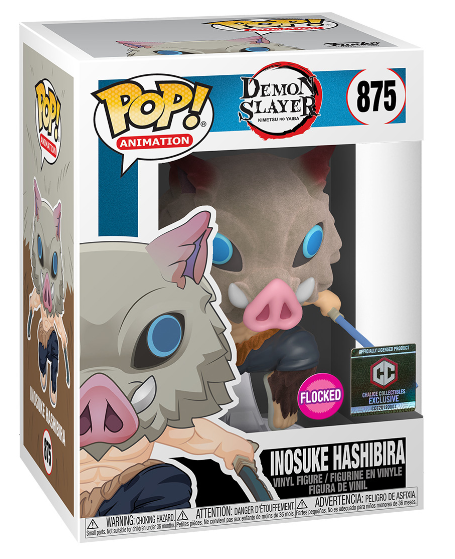 Funko Pop! Vinyl: Demon Slayer: Kimetsu no Yaiba - Inosuke Hashibira (Flocked) - Chalice Collectibles (Exclusive) #875 Exclusive Event/Retailer: