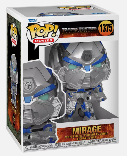 Funko Pop! Movies Transformers Rise of the Beasts Mirage #1375 NEW W/PROTECTOR