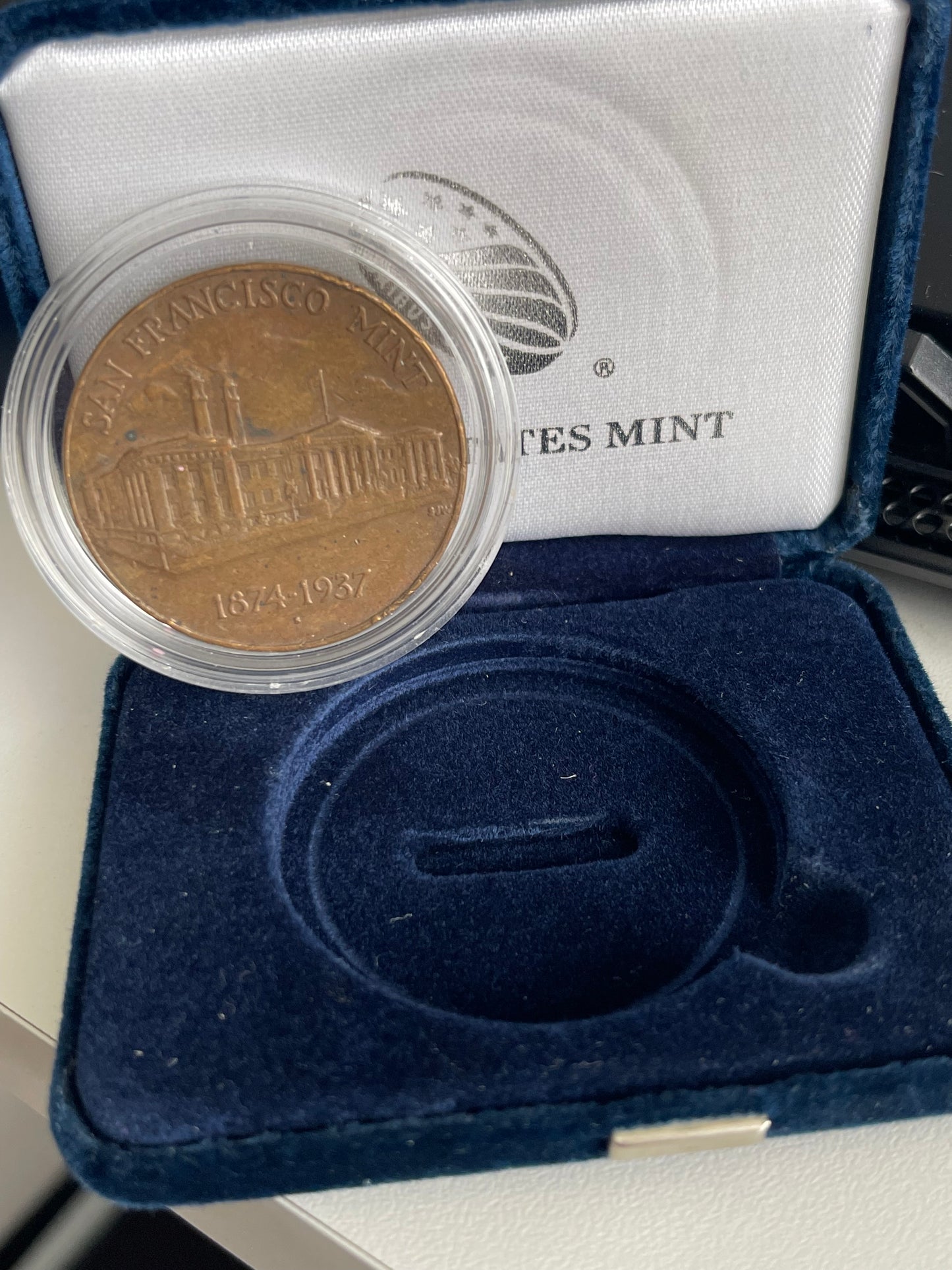 OLD SAN FRANCISCO MINT TREASURY 1874 - 1937 COMMEMORATIVE COIN SEALED