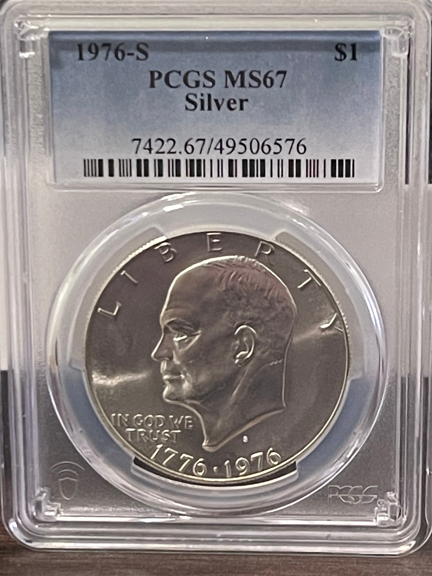 1976-S Silver Eisenhower (Ike) Dollar PCGS MS67